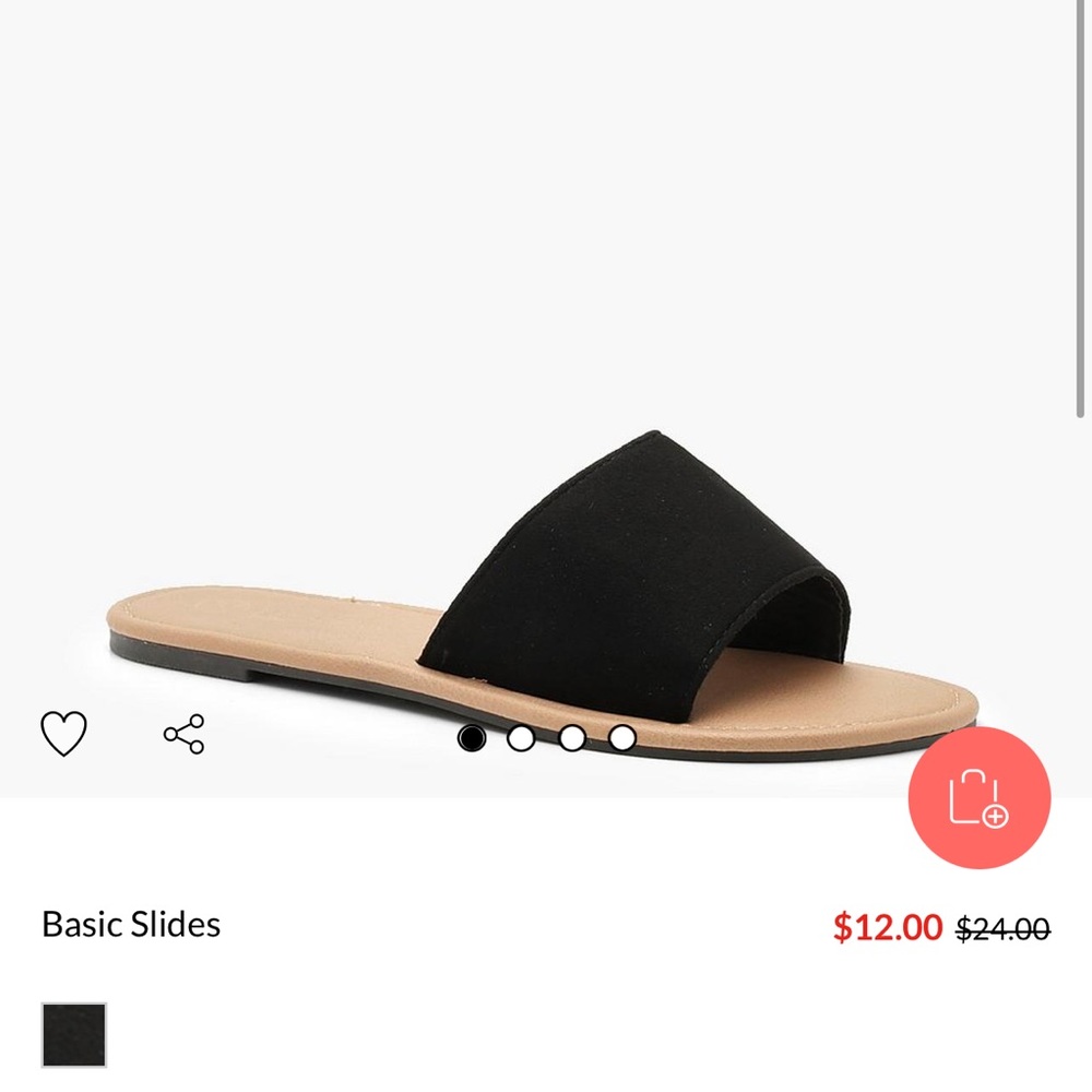 Boohoo slides. Size 8